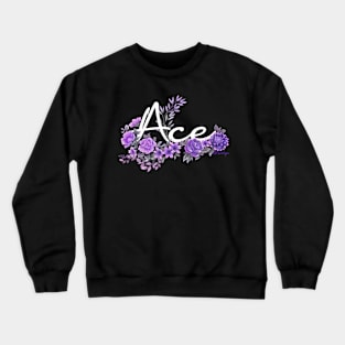 ace pride - black Crewneck Sweatshirt